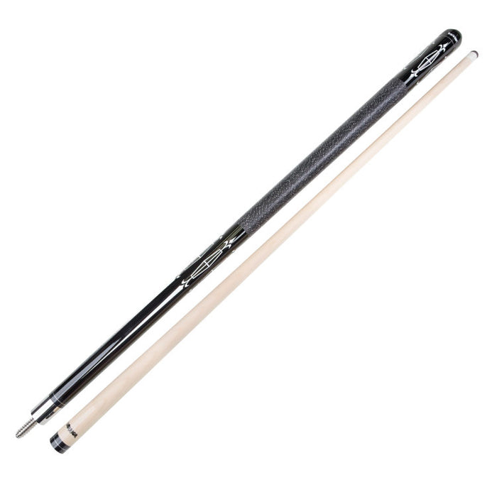 Warrior maple Cue Stick, s.s. joint, blk 2pcs