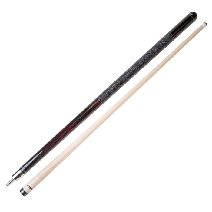 Warrior Maple Cue Stick, s.s. joint, blk 2pcs