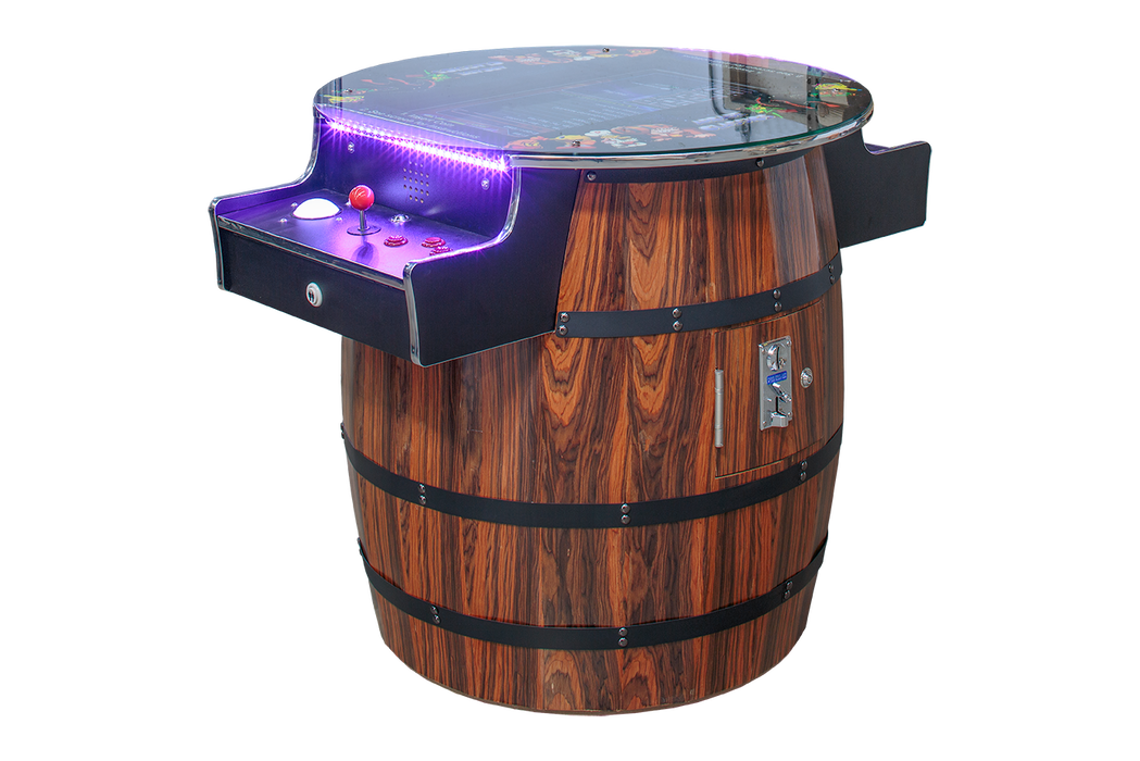 516 Games Wine Barrel w/ Trackball and Remote Led lighting