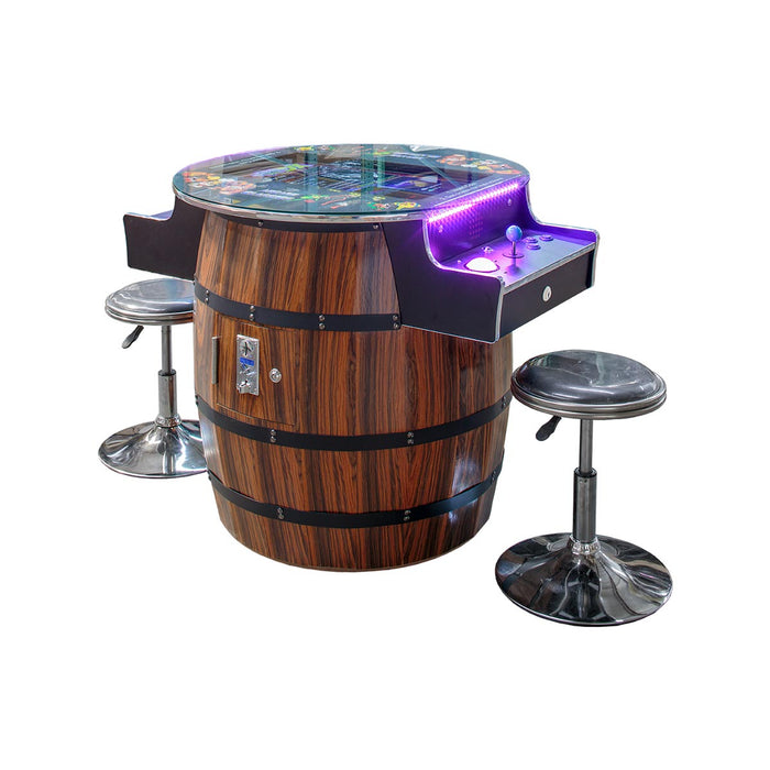 516 Games Wine Barrel w/ Trackball and Remote Led lighting