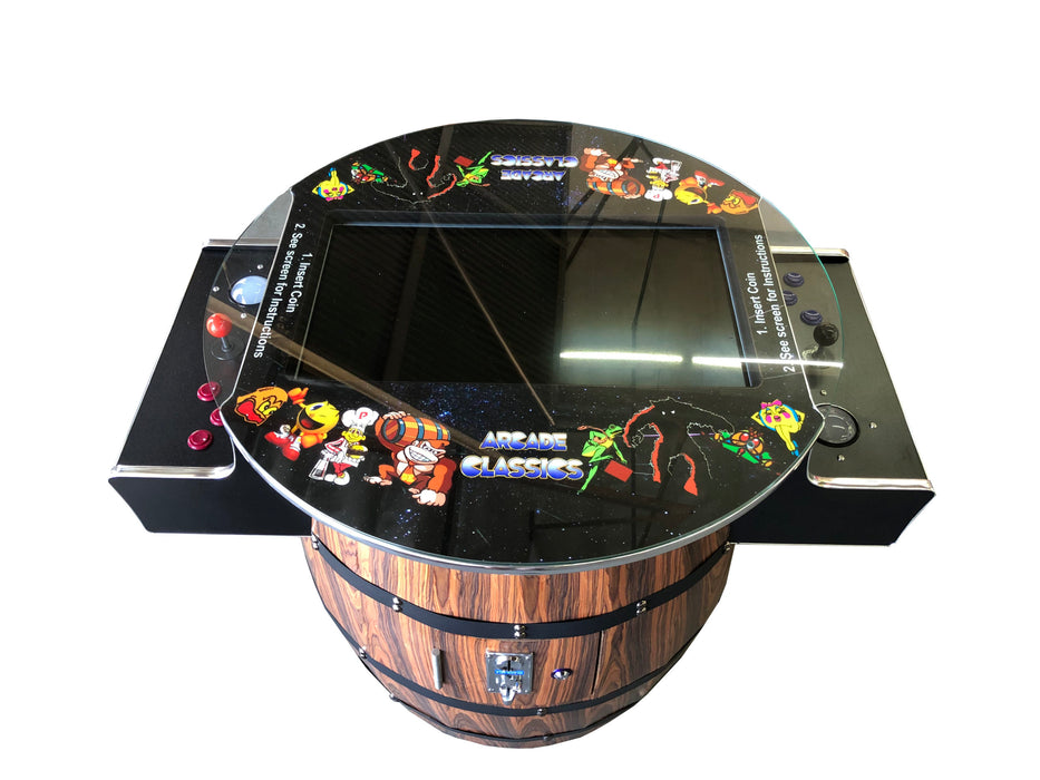 516 Games Wine Barrel w/ Trackball and Remote Led lighting