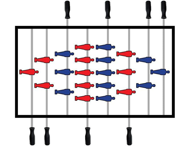 LONGONI BOMBER FOOSBALL SOCCER TABLE